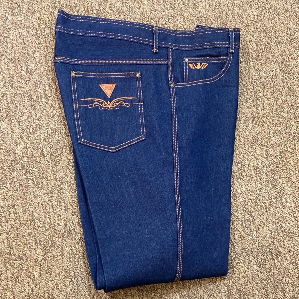 VTG,Classic Blue Denim Jeans Size 38 L(33) Unixes